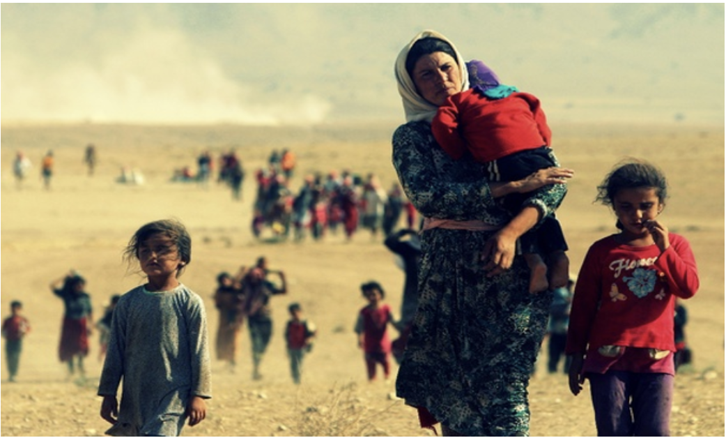 Refugees fleeing 1